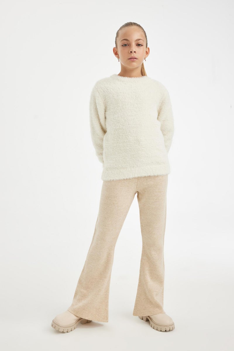 ديفاكتو بنطلون تريكو بناتي شارلستون فلير فيت برجل واسع - Image 4