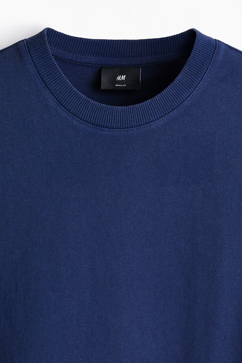 H&M  Regular Fit Washed T-shirt for Men | Best Price UAE