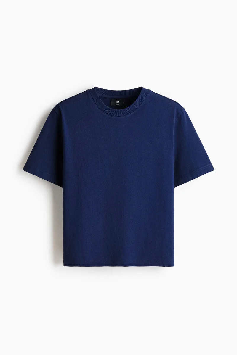 H&M  Regular Fit Washed T-shirt for Men | Best Price UAE