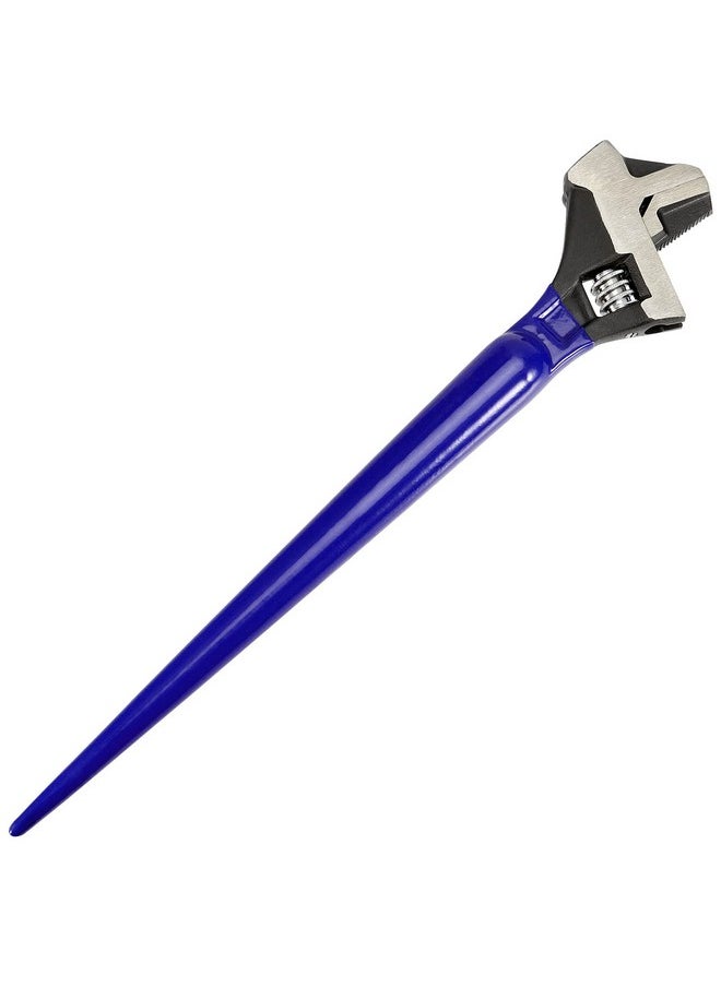 PINGEUI - PINGEUI 2 PCS 16 Inches Spud Wrench, Heavy Duty Forged Adjustable Spud Wrench, Metric Scale Marked Construction Wrench with Hammer Head and Pipe Wrench Function - Image 1