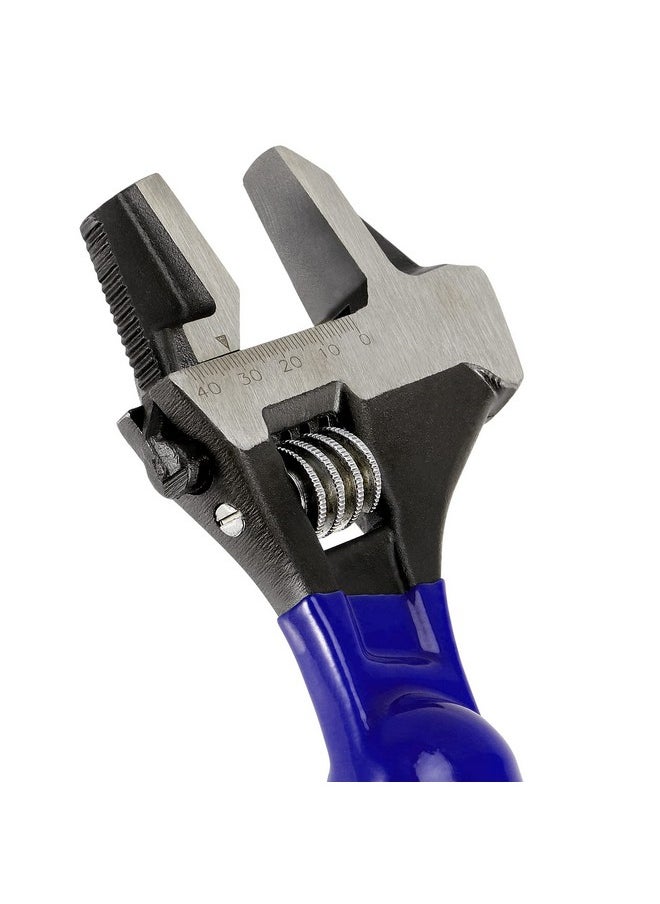 PINGEUI - PINGEUI 2 PCS 16 Inches Spud Wrench, Heavy Duty Forged Adjustable Spud Wrench, Metric Scale Marked Construction Wrench with Hammer Head and Pipe Wrench Function - Image 1