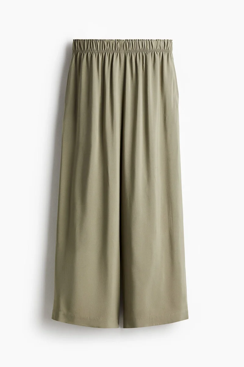 اتش اند ام Cropped pull-on trousers