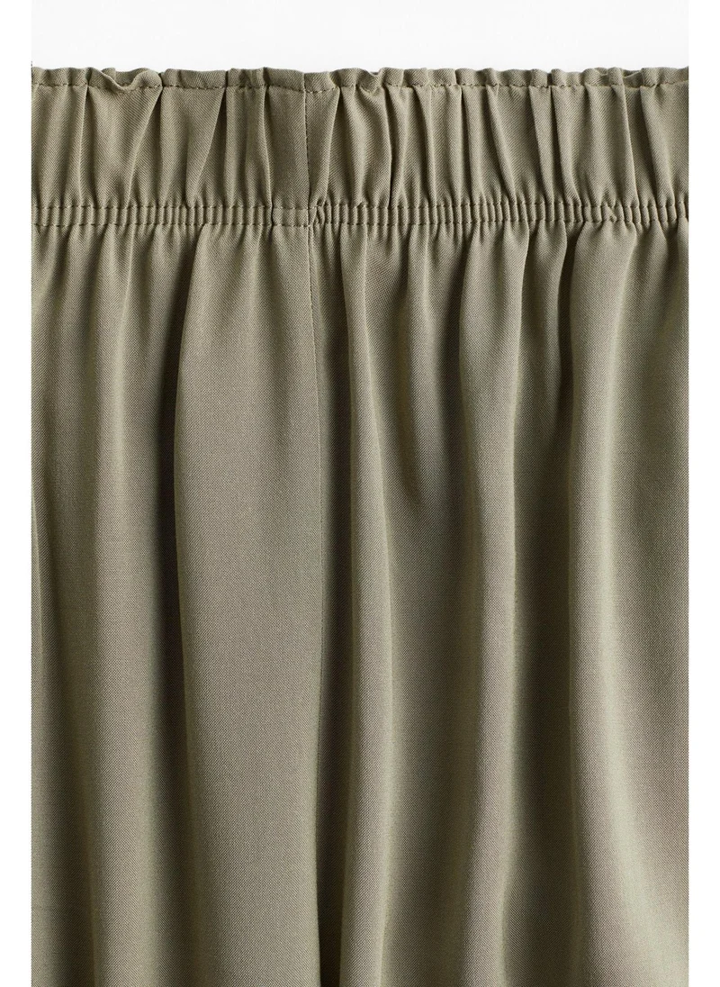 اتش اند ام Cropped pull-on trousers