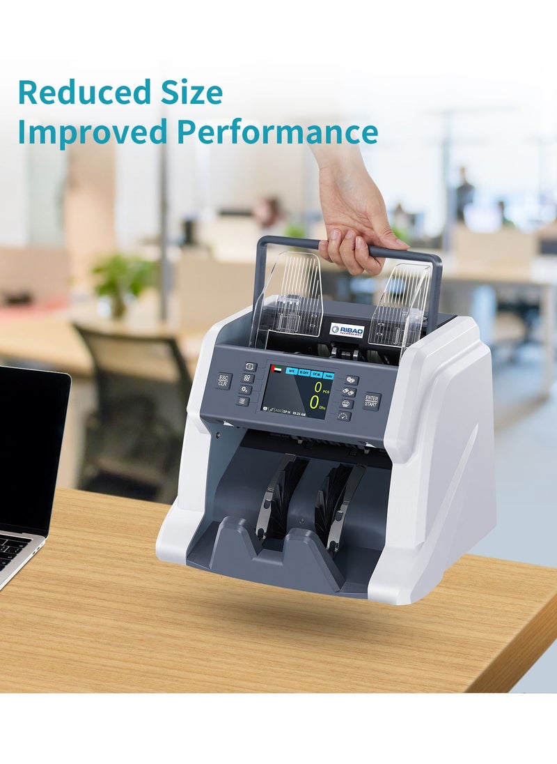 Ribao - RIBAO TECHNOLOGY BC-40 Money Counting Machine CIS/UV/MG/IR Counterfeit Detection Mixed denomination Cash Value counting for AED/OMR/USD/EURO - Image 1