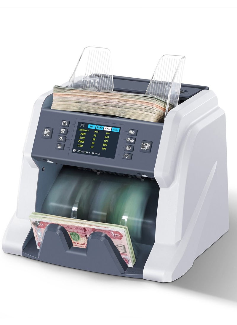 Ribao - RIBAO TECHNOLOGY BC-40 Money Counting Machine CIS/UV/MG/IR Counterfeit Detection Mixed denomination Cash Value counting for AED/OMR/USD/EURO - Image 1
