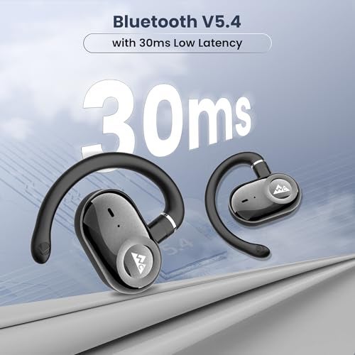 WeCool Moonwalk M3 Pro Open Ear Earbuds Wireless with Multi-Angle Adjustment, Bluetooth 5.4 Ows Earphones with Call Noise Reduction, Ear Safe Headphones with Mic, 60Hrs Playback, IP55 Waterproof - Image 5