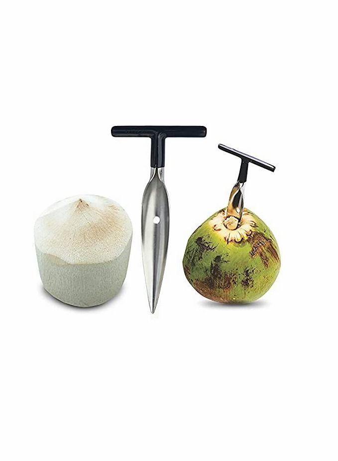 Excefore Coconut Opener for Fresh Green Young Coconut Water - Works With Peeled Thai Young White Coconuts - Open in Seconds Super Safe Easy and Fast - Image 1