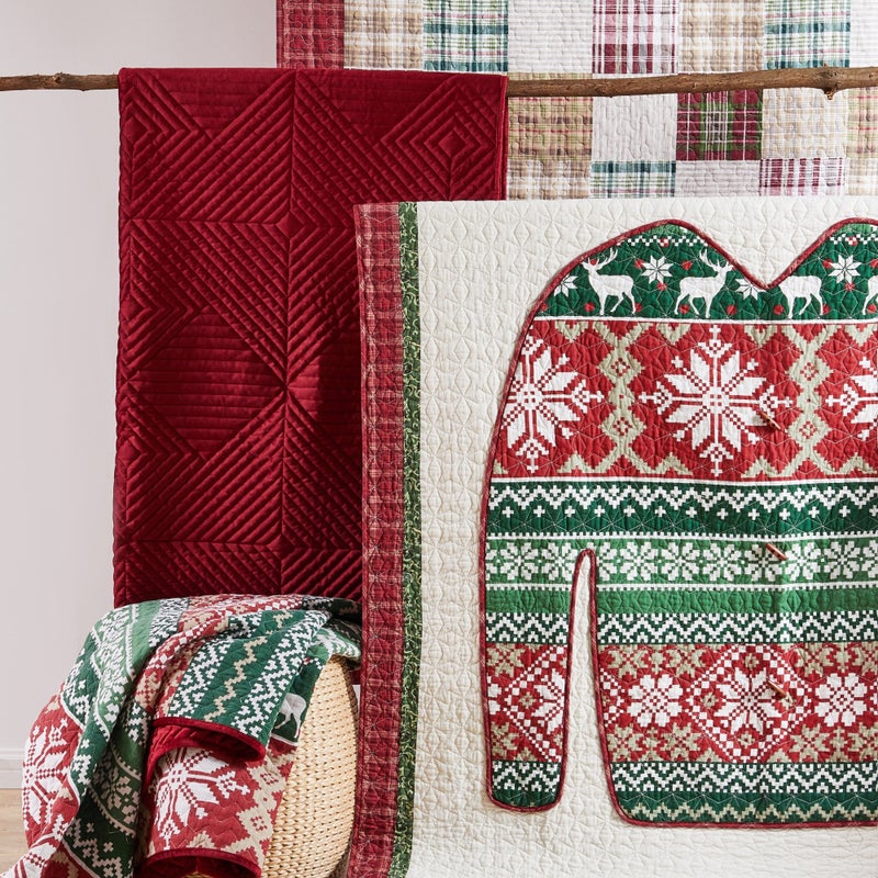 Greenland Home Fashions Ugly Sweater Red Accessory Throw - Image 2