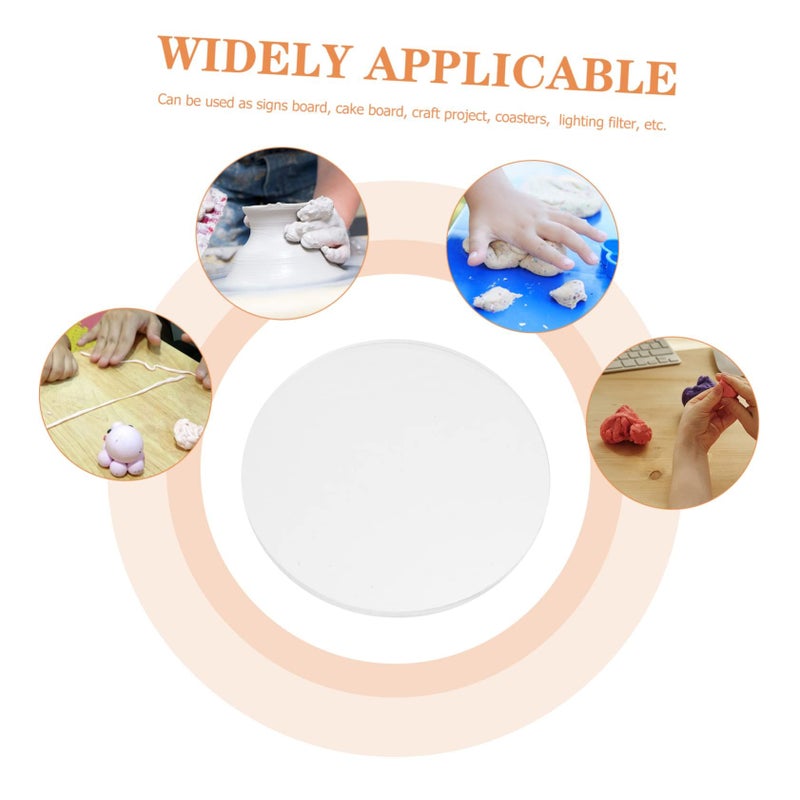 4 Clear Acrylic Base Panel Boards for DIY Craft Display Projects - Image 4