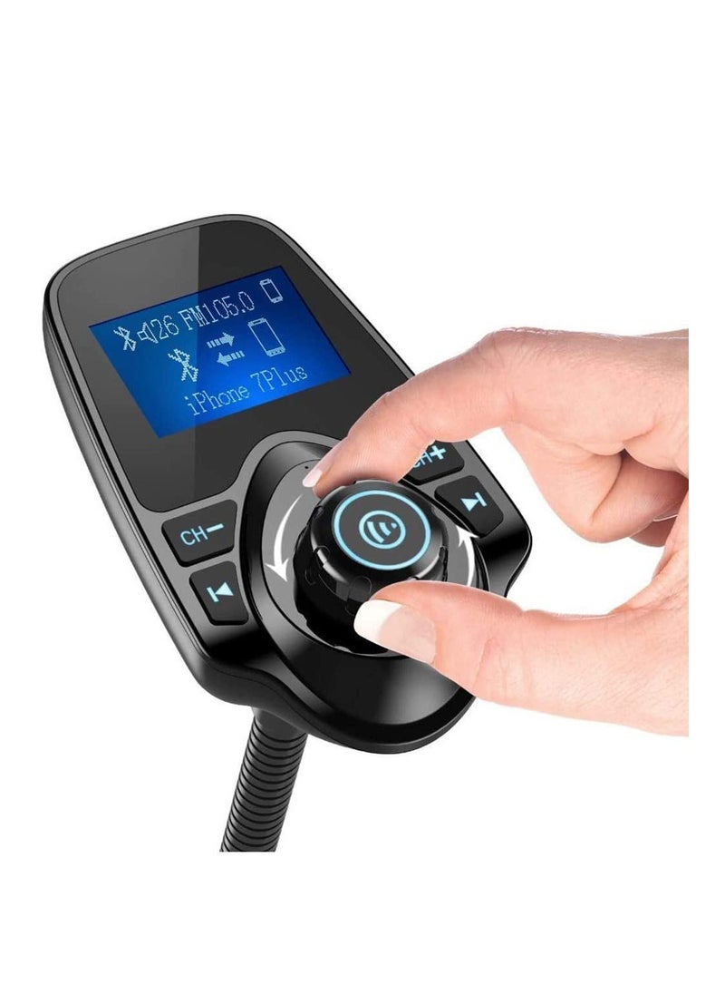 RDN - T10 Bluetooth Wireless Car MP3 Player FM Transmitter Black - Image 1