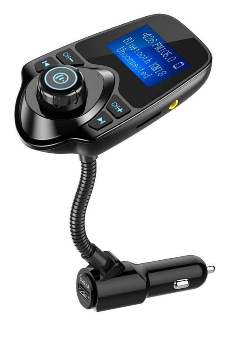 RDN - T10 Bluetooth Wireless Car MP3 Player FM Transmitter Black - Image 1