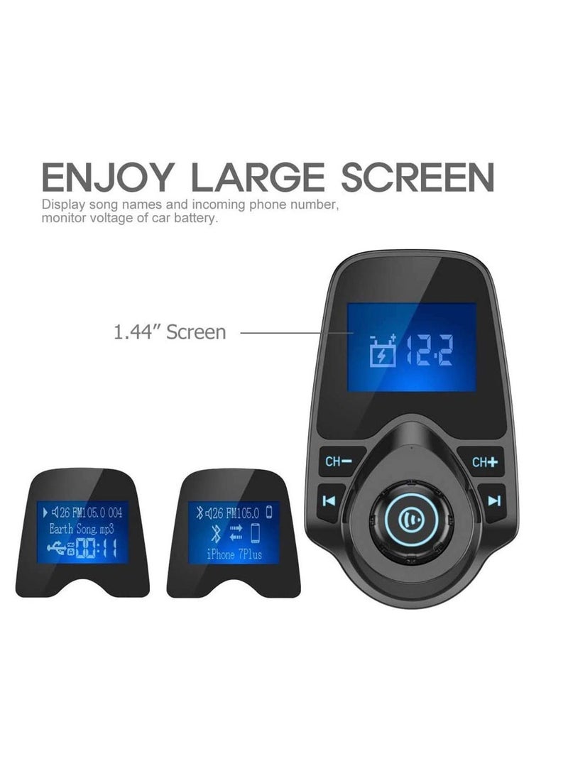 RDN - T10 Bluetooth Wireless Car MP3 Player FM Transmitter Black - Image 1