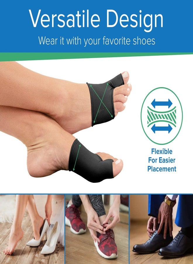 VIVEsole Gel Bunion Corrector Sleeve for Women & Men - Big Toe Separator Cushion - Fix Bunions No Surgery, All Day Relief in Shoes - Injured Foot Correction Orthopedic Protector Pad (Black, Medium) - Image 4
