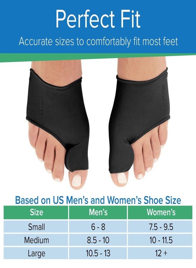 VIVEsole Gel Bunion Corrector Sleeve for Women & Men - Big Toe Separator Cushion - Fix Bunions No Surgery, All Day Relief in Shoes - Injured Foot Correction Orthopedic Protector Pad (Black, Medium) - Image 5