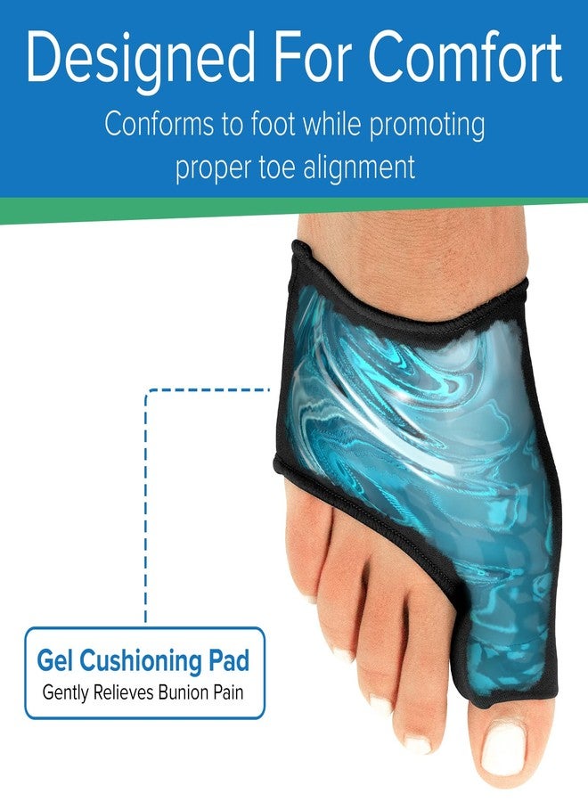 VIVEsole Gel Bunion Corrector Sleeve for Women & Men - Big Toe Separator Cushion - Fix Bunions No Surgery, All Day Relief in Shoes - Injured Foot Correction Orthopedic Protector Pad (Black, Medium) - Image 3