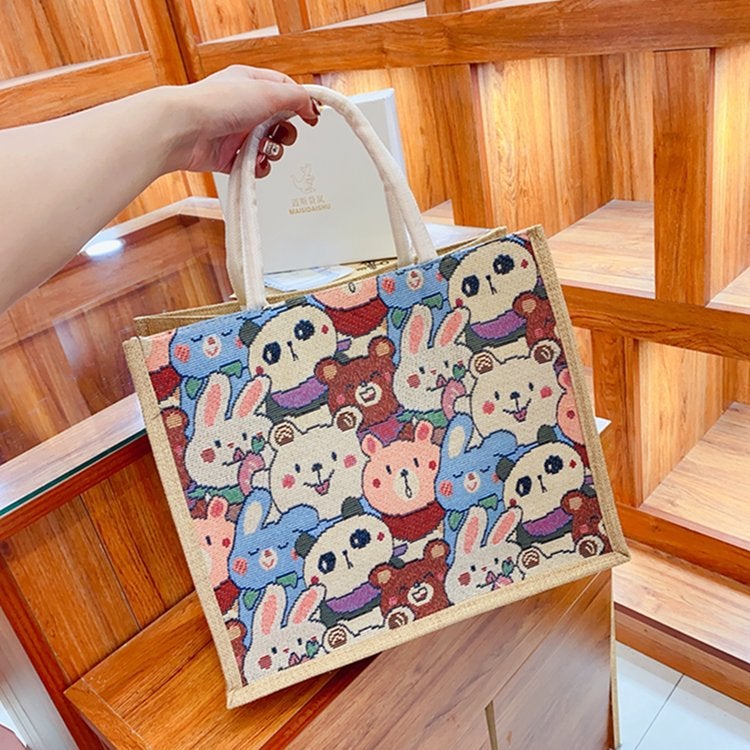 Simple Women'S Bag Large Capacity Linen Portable New Fashion Work Commuting Armpit Bag Shoulder Handbag Lightweight - Image 2