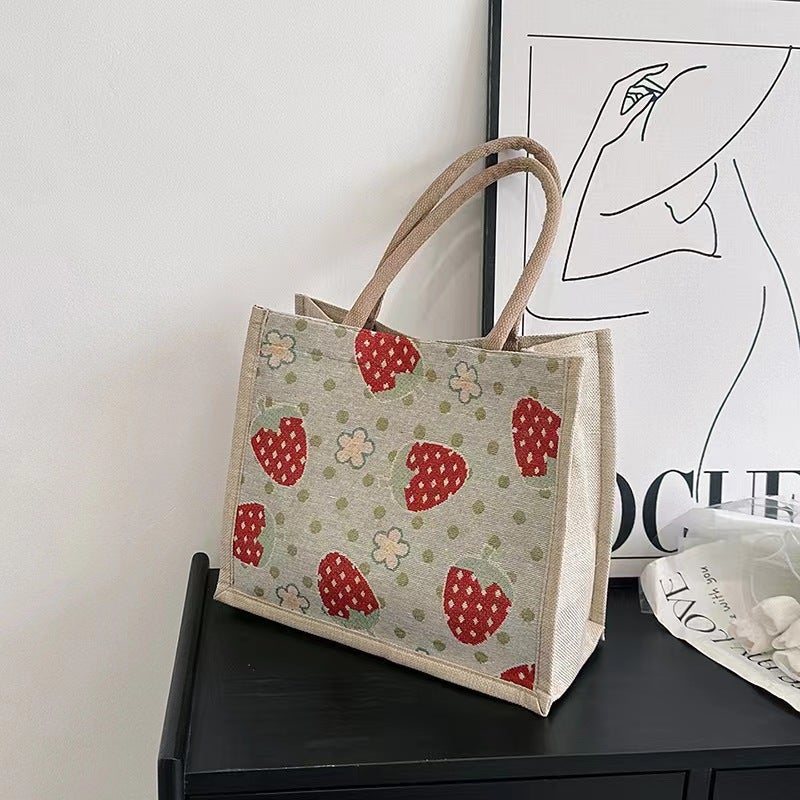 Simple Women'S Bag Large Capacity Linen Portable New Fashion Work Commuting Armpit Bag Shoulder Handbag Lightweight - Image 4