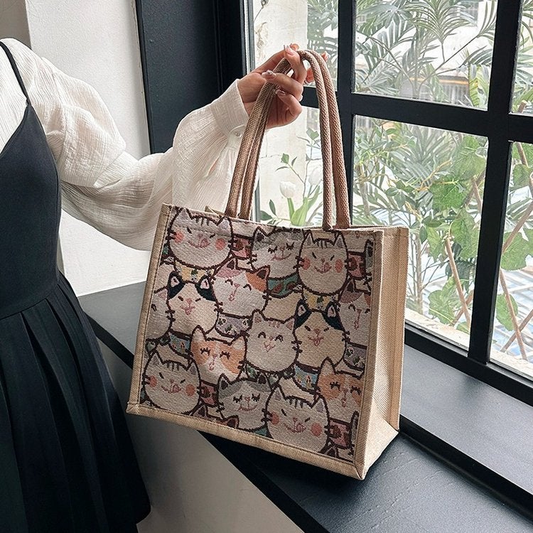 Simple Women'S Bag Large Capacity Linen Portable New Fashion Work Commuting Armpit Bag Shoulder Handbag Lightweight - Image 5