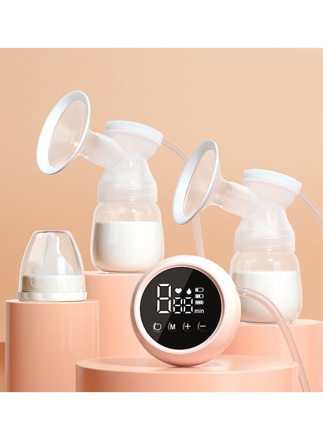ZCM-HAPPY Portable Electric Double Breast Pump – Efficient Breastfeeding Pump for On-the-Go Moms – Easy-to-Use Electric & Manual Options for Comfortable Milk Expression – Ideal for Busy Lifestyles - Image 1
