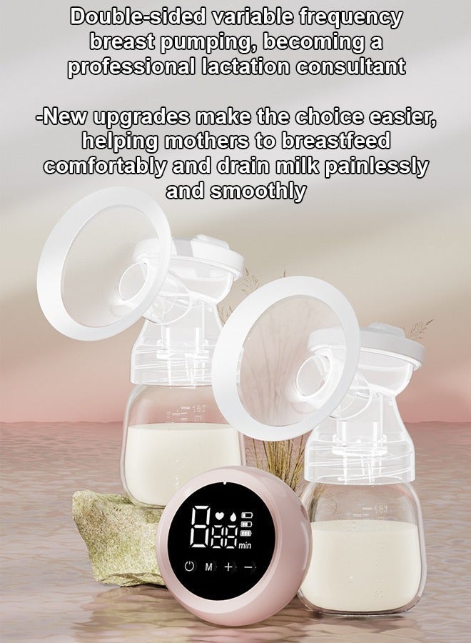 ZCM-HAPPY Portable Electric Double Breast Pump – Efficient Breastfeeding Pump for On-the-Go Moms – Easy-to-Use Electric & Manual Options for Comfortable Milk Expression – Ideal for Busy Lifestyles - Image 3