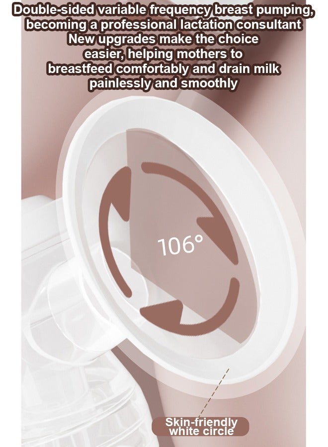 ZCM-HAPPY Portable Electric Double Breast Pump – Efficient Breastfeeding Pump for On-the-Go Moms – Easy-to-Use Electric & Manual Options for Comfortable Milk Expression – Ideal for Busy Lifestyles - Image 4