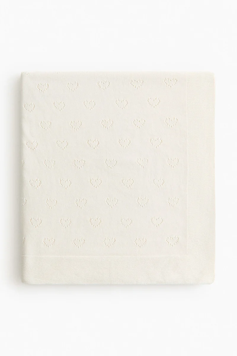 اتش اند ام بطانية للأطفال من القطن المنقوش