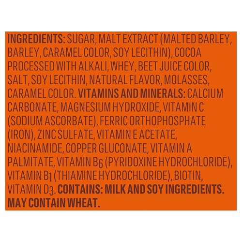 Ovaltine NESTLE OVALTINE Chocolate Malt Mix, 12 oz. Canister Easy to Prepare Fortified Malt Beverage - Image 3