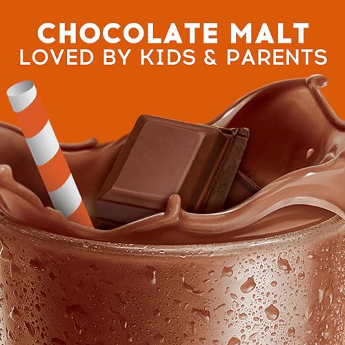 Ovaltine NESTLE OVALTINE Chocolate Malt Mix, 12 oz. Canister Easy to Prepare Fortified Malt Beverage - Image 2