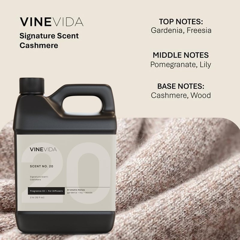 VINEVIDA [32 Fl Oz] Cashmere Fragrance Oil for Cold Air Diffusers, Essential Oils for Diffuser Oil Refill & Air Freshener Room Spray - Image 3