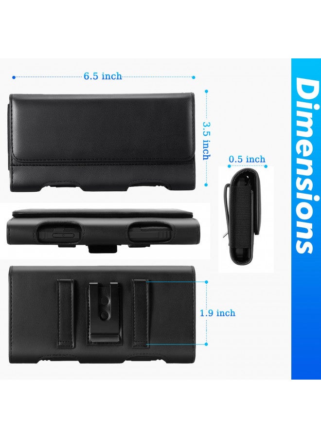 Mopaclle Mopaclle Holster for iPhone 15 Pro Max 15 Plus 14 Pro Max 12 Pro Max, Galaxy S23 Plus S22 Plus S21+S8+ A32 A52 A73 Cell Phone Belt Clip Holster Pouch with Belt Holder Case (Fits/w Phone Thin Case)  - Image 3