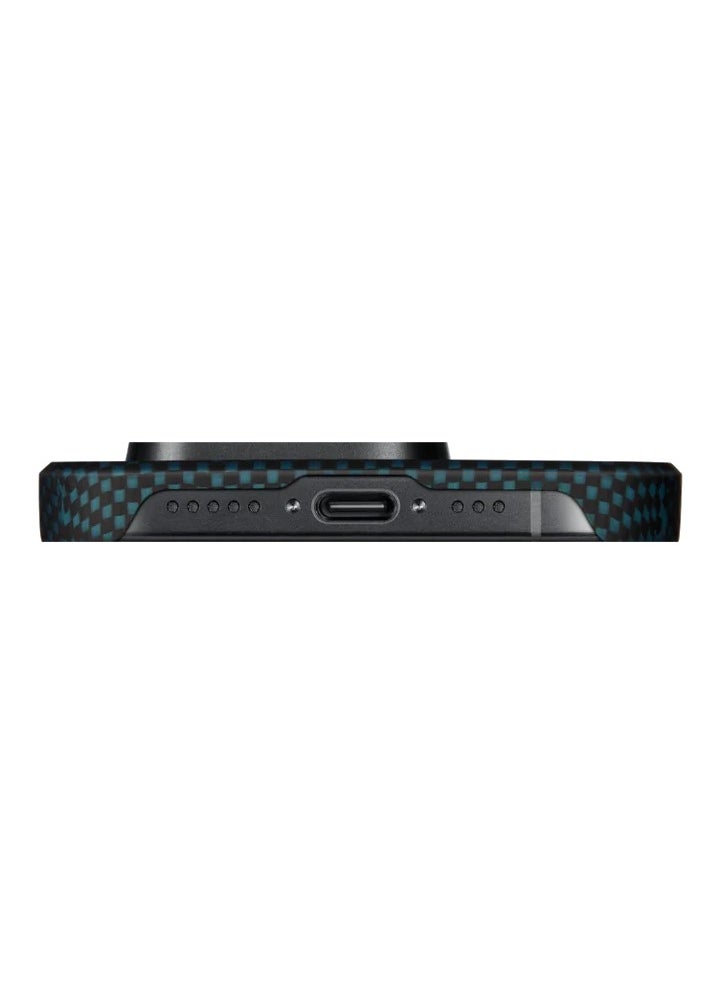 PITAKA - Magsafe Case for iPhone15 Pro 6.1 / Scratch and Damage Protection / Form Factor Back Case / Tech Fusion Weaving - Moonrise - Image 1