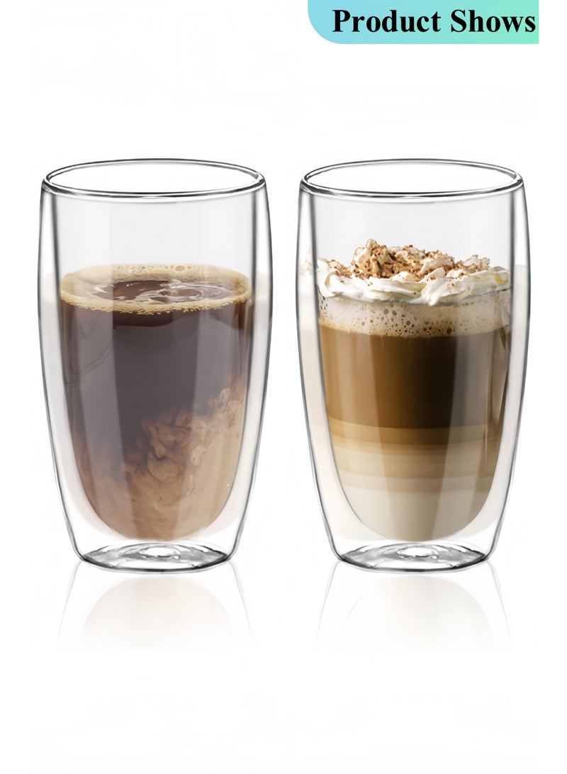 Double Wall High-Heat Borosilicate Glass Transparent Double-layer Anti-scalding Water Cup Coffee Mugs Insulated Thermo Glass High-Temperature Shock Resistant - Image 5