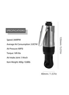نيبمينينت مفتاح ربط من المعدن يعمل بالهواء المضغوط أسود/ فضي 15x4.5x5.5سنتيمتر  - Image 4