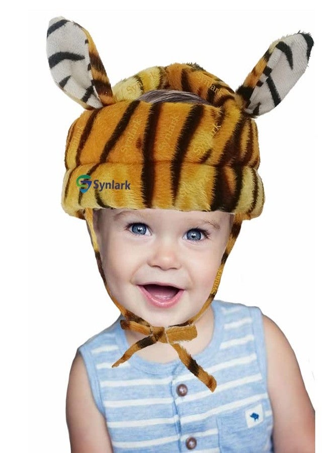 Synlark Toddler Baby Safety Helmet, Adjustable Cushion Breathable Infant Baby Protection Hat, Kids Anti-Fall Safety Cap for Playing (Tiger Ear) - Image 2