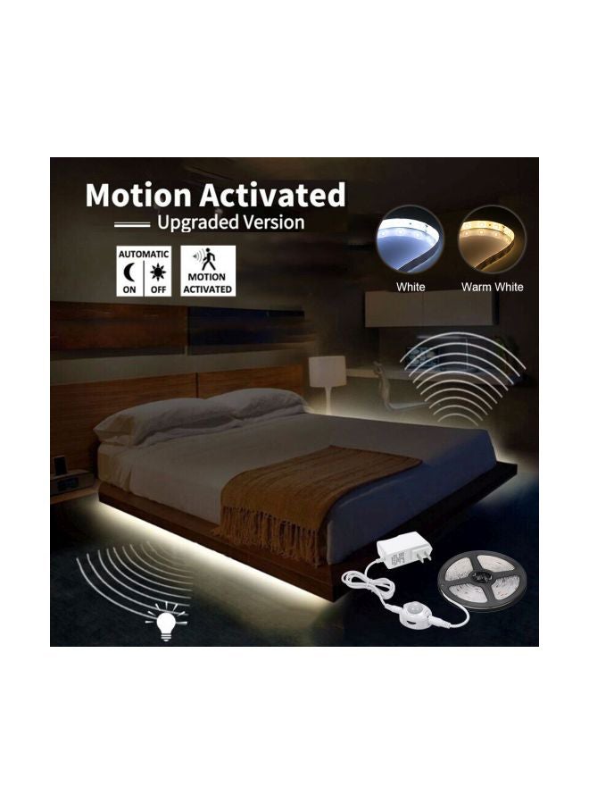 Loquat PIR Motion Sensor LED Strips Light White/Black 16x4x16cm - Image 4