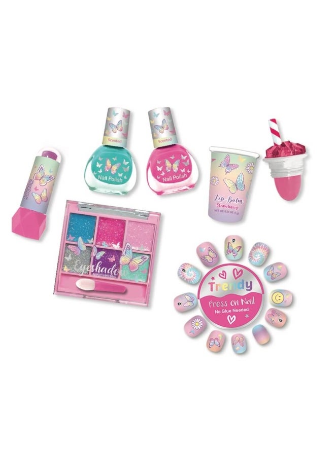 Hot Focus Tie Dye Butterfly Carryall Cosmetic Set  - Image 1