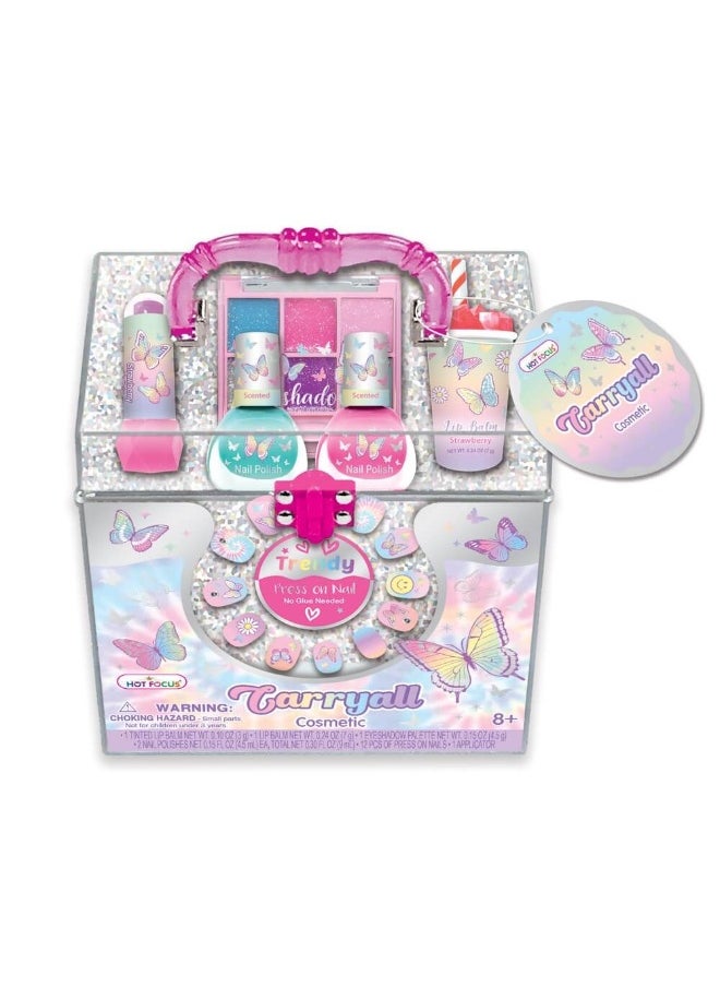 Hot Focus Tie Dye Butterfly Carryall Cosmetic Set  - Image 2