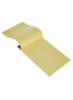 MARKQ Writing Pad, 5 Pack Single line Legal Notepad, A5 Yellow Notebook Sheets for School, College, Office Supplies, 50 Sheets  - Image 2