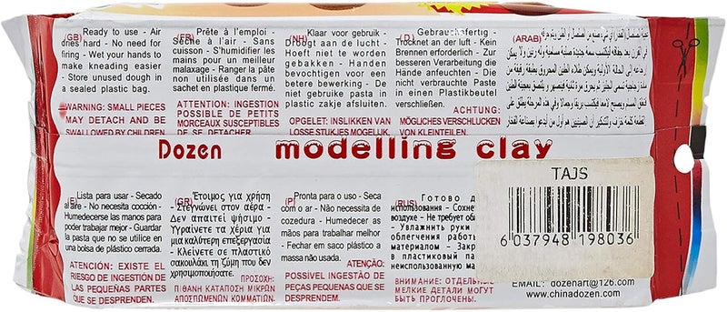 Dozen Air Dry Modeling Clay - 250g for Arts & Crafts - Image 2