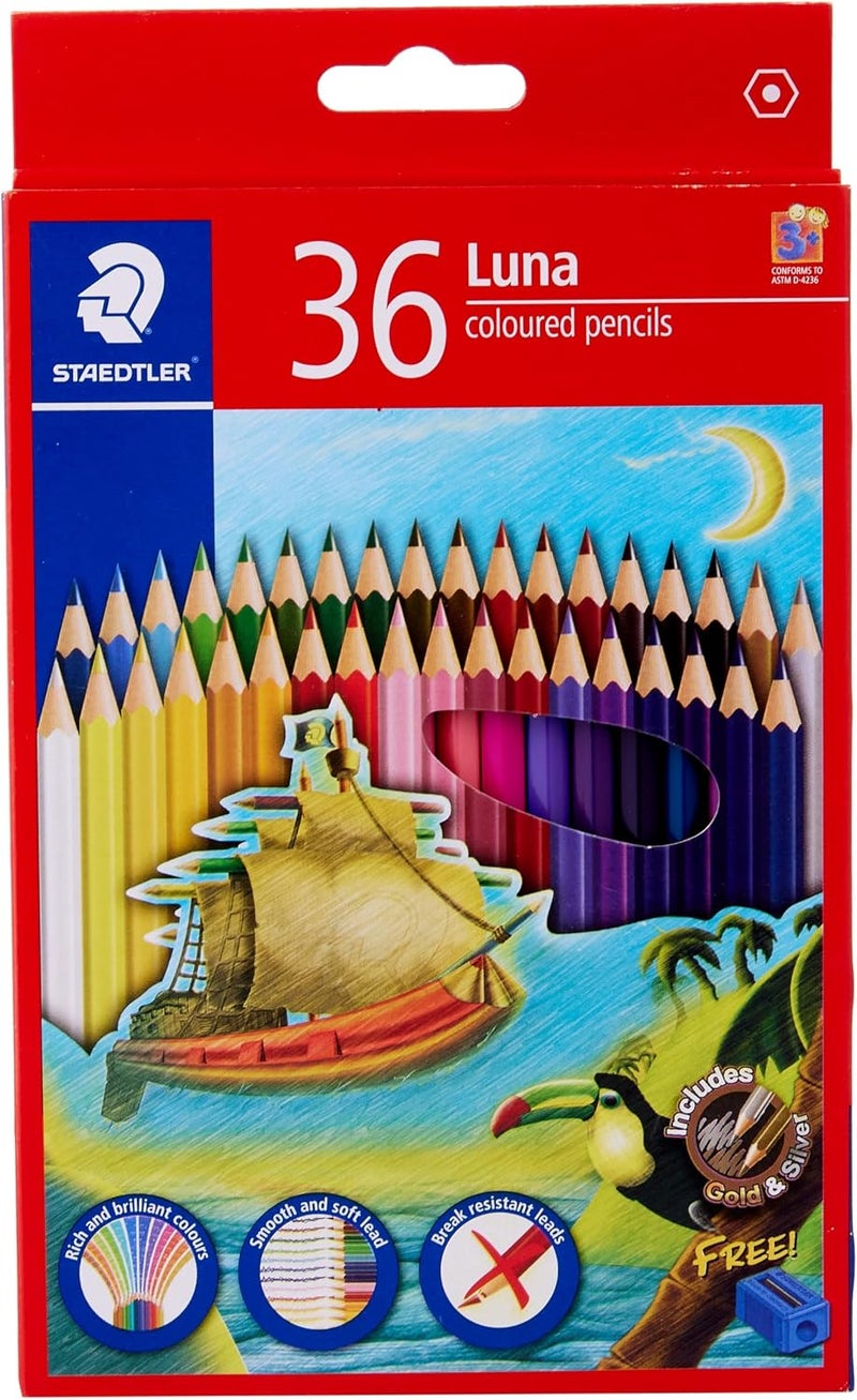 STAEDTLER Luna 36-Color Colored Pencils Set - Image 2