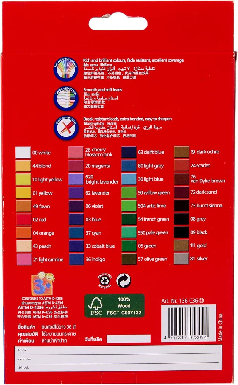 STAEDTLER Luna 36-Color Colored Pencils Set - Image 3