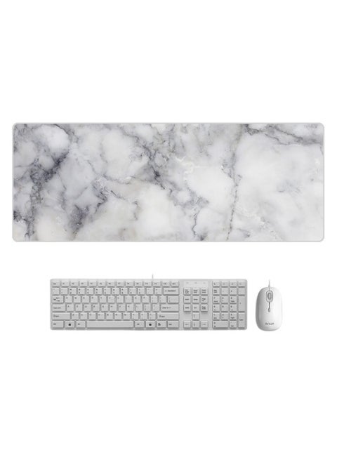 Creative Colored Marble Large Office Mouse Pad Cartoon Design Computer Desk Mat High Quality Material From Mainland China-Color:800*300*5mm Lock Edge-Pattern:Granite Marble