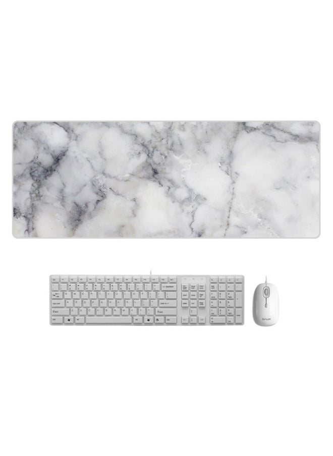 Creative Colored Marble Large Office Mouse Pad Cartoon Design Computer Desk Mat High Quality Material From Mainland China-Color:800*300*5mm Lock Edge-Pattern:Granite Marble