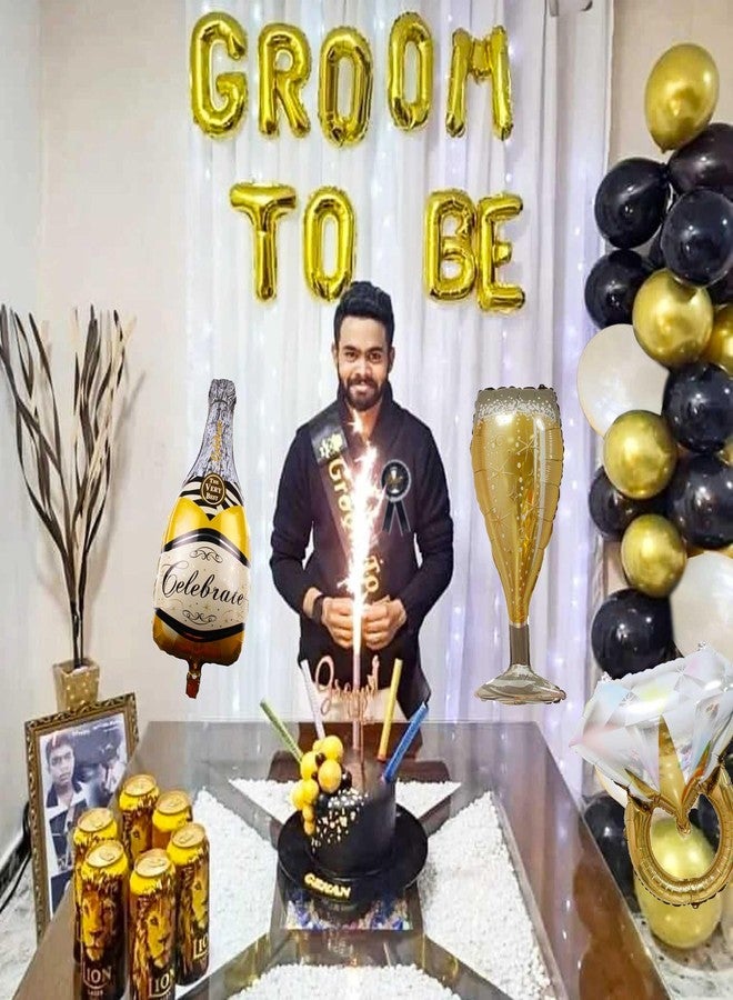Roaring Good Time 24 PCS Groom To Be Sash Groom To Be Decoration Groom To Be Balloons Groom To Be Groom To Be Banner Groom Team Party Decoration Groom Party Supplies - Image 3