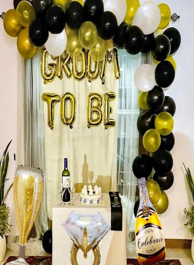 Roaring Good Time 24 PCS Groom To Be Sash Groom To Be Decoration Groom To Be Balloons Groom To Be Groom To Be Banner Groom Team Party Decoration Groom Party Supplies - Image 5