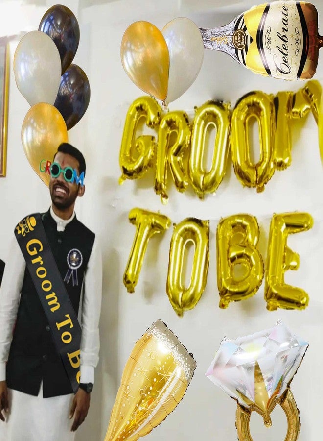 Roaring Good Time 24 PCS Groom To Be Sash Groom To Be Decoration Groom To Be Balloons Groom To Be Groom To Be Banner Groom Team Party Decoration Groom Party Supplies - Image 4