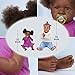 ADFO Reborn Black Baby Dolls 22 Inches Soft Body Realistic Baby Dolls Girl Caramel Skin Tone Real Life Baby Doll with Feeding Kit Toy Accessories Gift for Kids Age 3 - Image 3