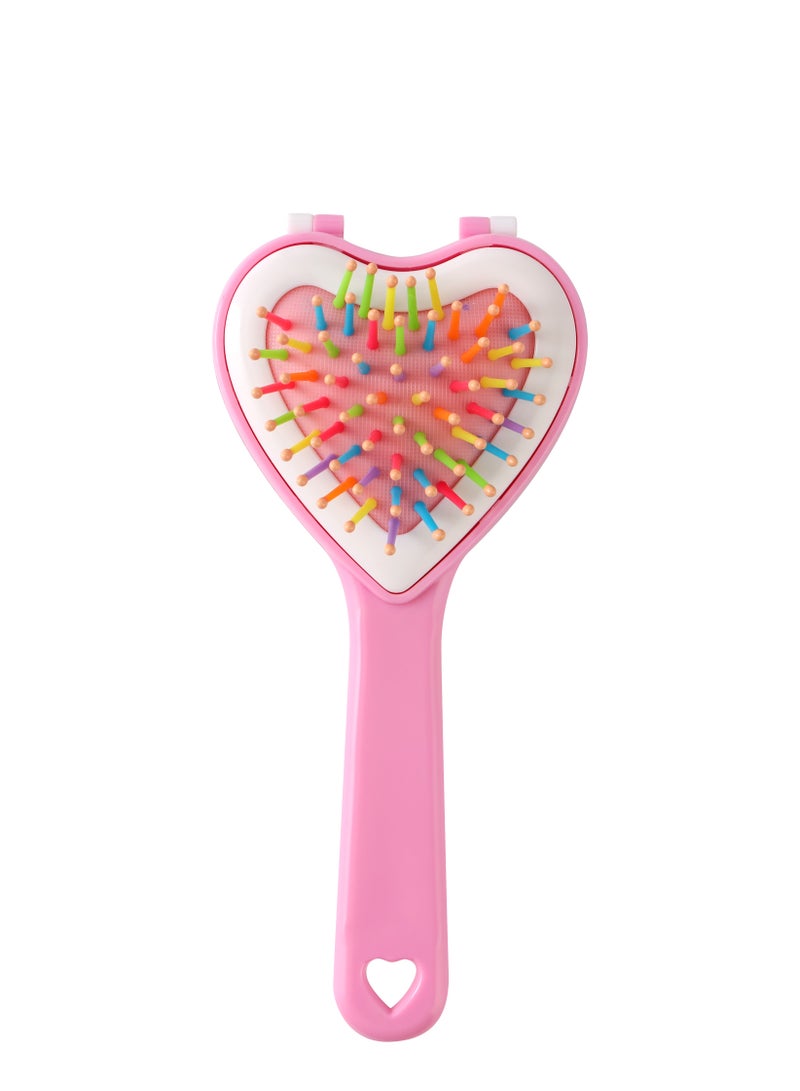 Glitters GLITTERS® 2 in 1 Hairbrush with Mirror, Strong & Flexible Bristles, Ideal For Men & Women, All Hair Types - Image 1