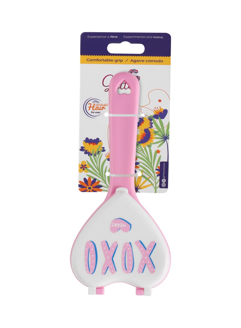 Glitters GLITTERS® 2 in 1 Hairbrush with Mirror, Strong & Flexible Bristles, Ideal For Men & Women, All Hair Types - Image 2