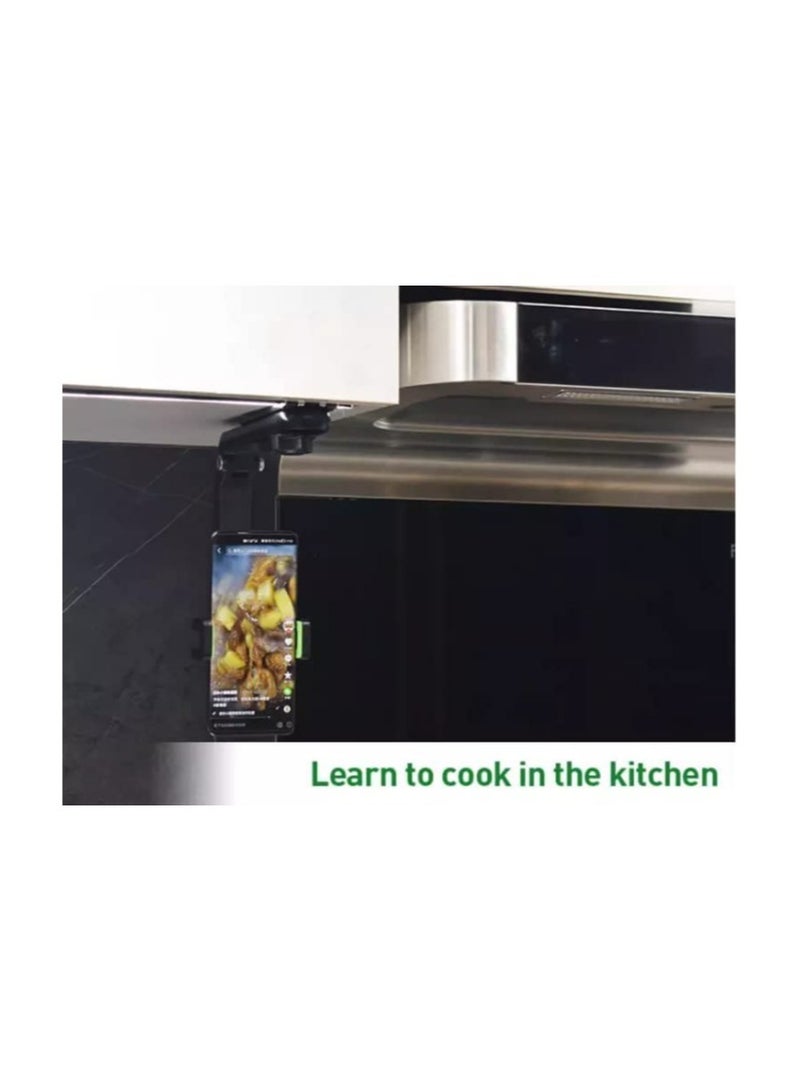 Car Mobile Phone Holder 360 Flexible Rotating Holder for Car Sun Visor Mobile Phone Holder for Kitchen - Image 3